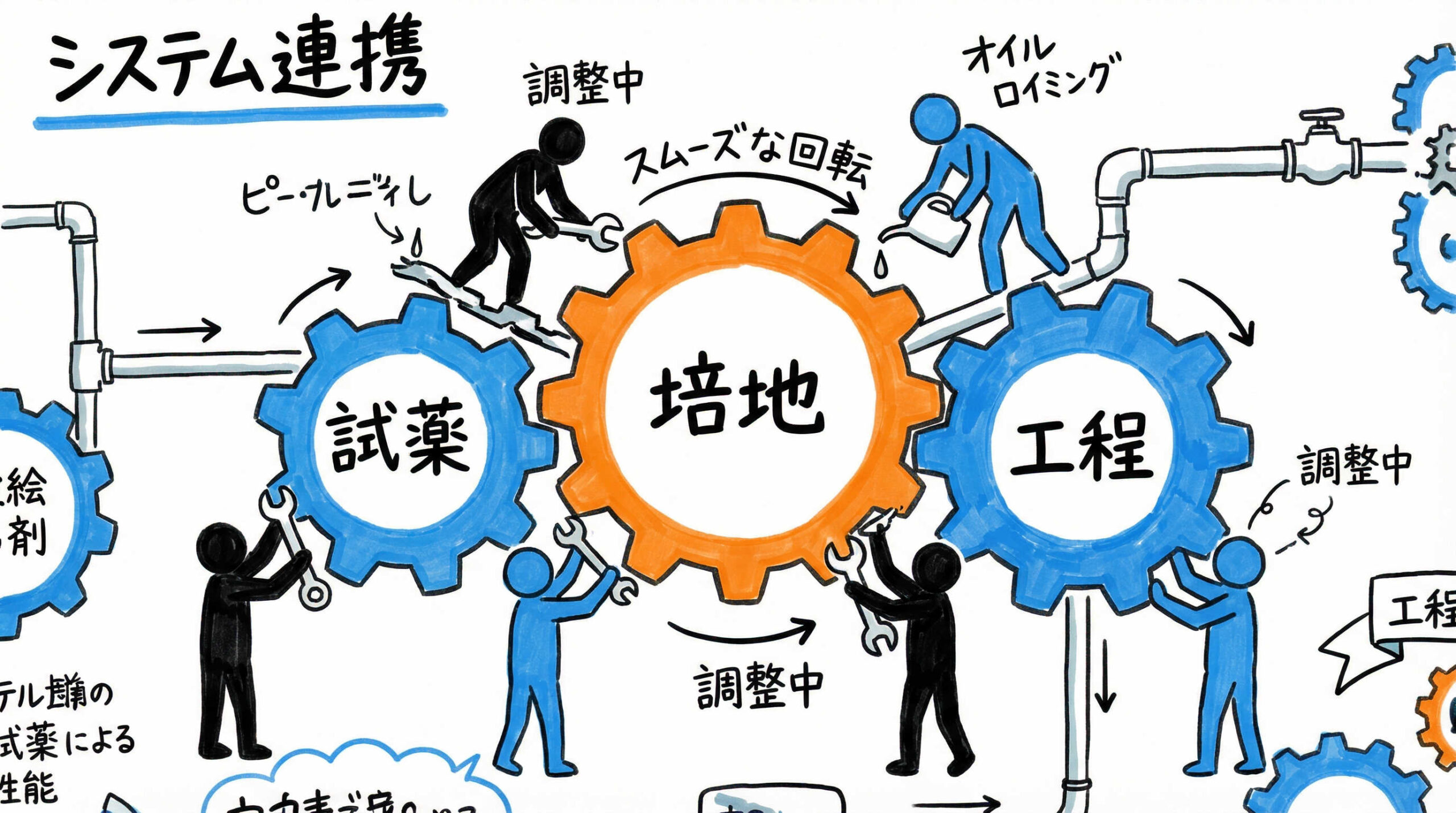 培地変更に伴うプロセス最適化と周辺試薬の選定