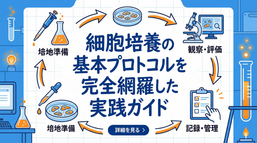細胞培養の基本プロトコルを完全網羅した実践ガイド